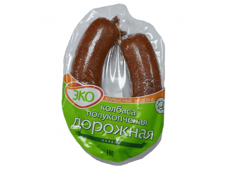 Полукопченая колбаса из мяса птицы Дорожная Халяль 300 гр.