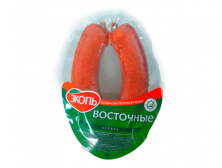 Полукопченая колбаски Восточные Халяль Эко 300 гр