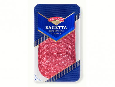 Сыровяленая колбаса Валетта, нарезка 85 гр.