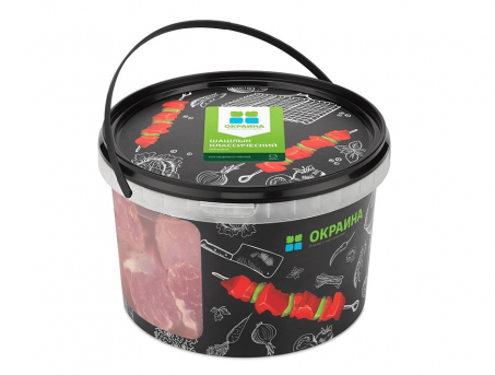 Шашлык Классический свиной охлажденный ведро 2 кг, Окраина